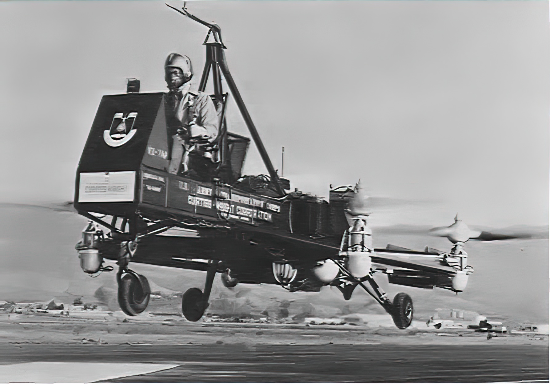 Curtiss-Wright VZ-7, a Manned Quadcopter From the 1950s - Jets 'n' Props