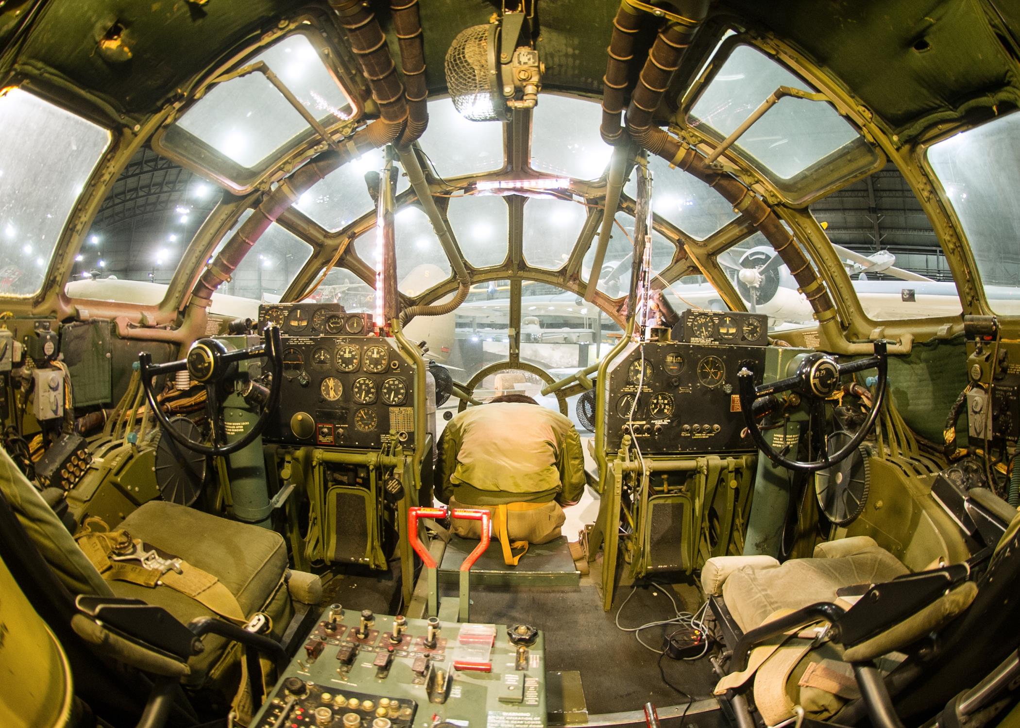 Cockpit of a B-29 at the National Museum of the United States Air Force, Dayton, OH.