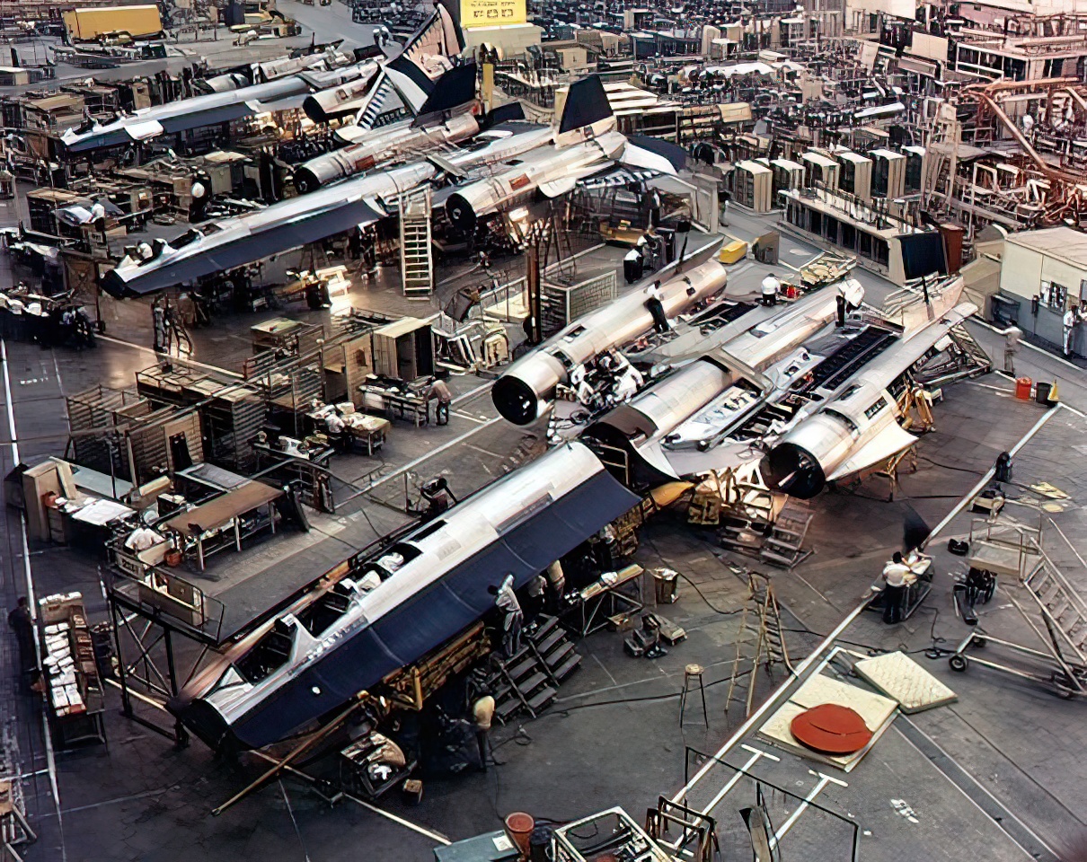 SR-71 production at Lockheed Skunk Works 1965