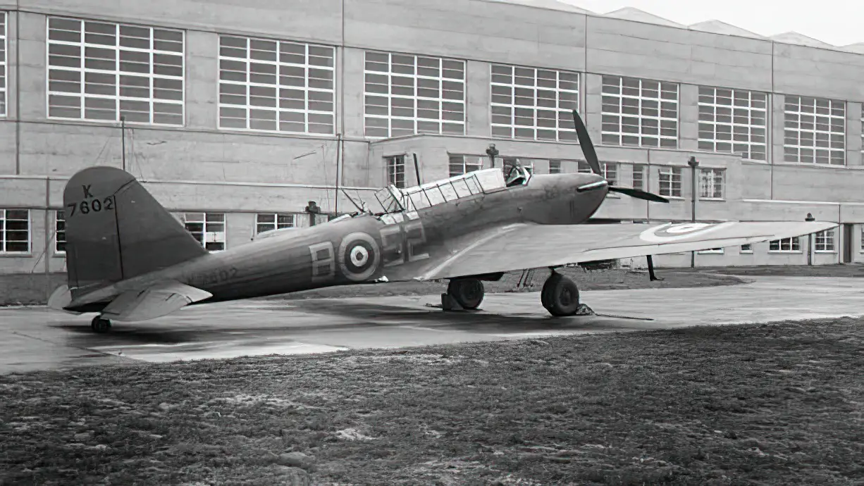 A Fairey Battle Mk.I of 52 Squadron, Royal Air Force, at RAF Upwood