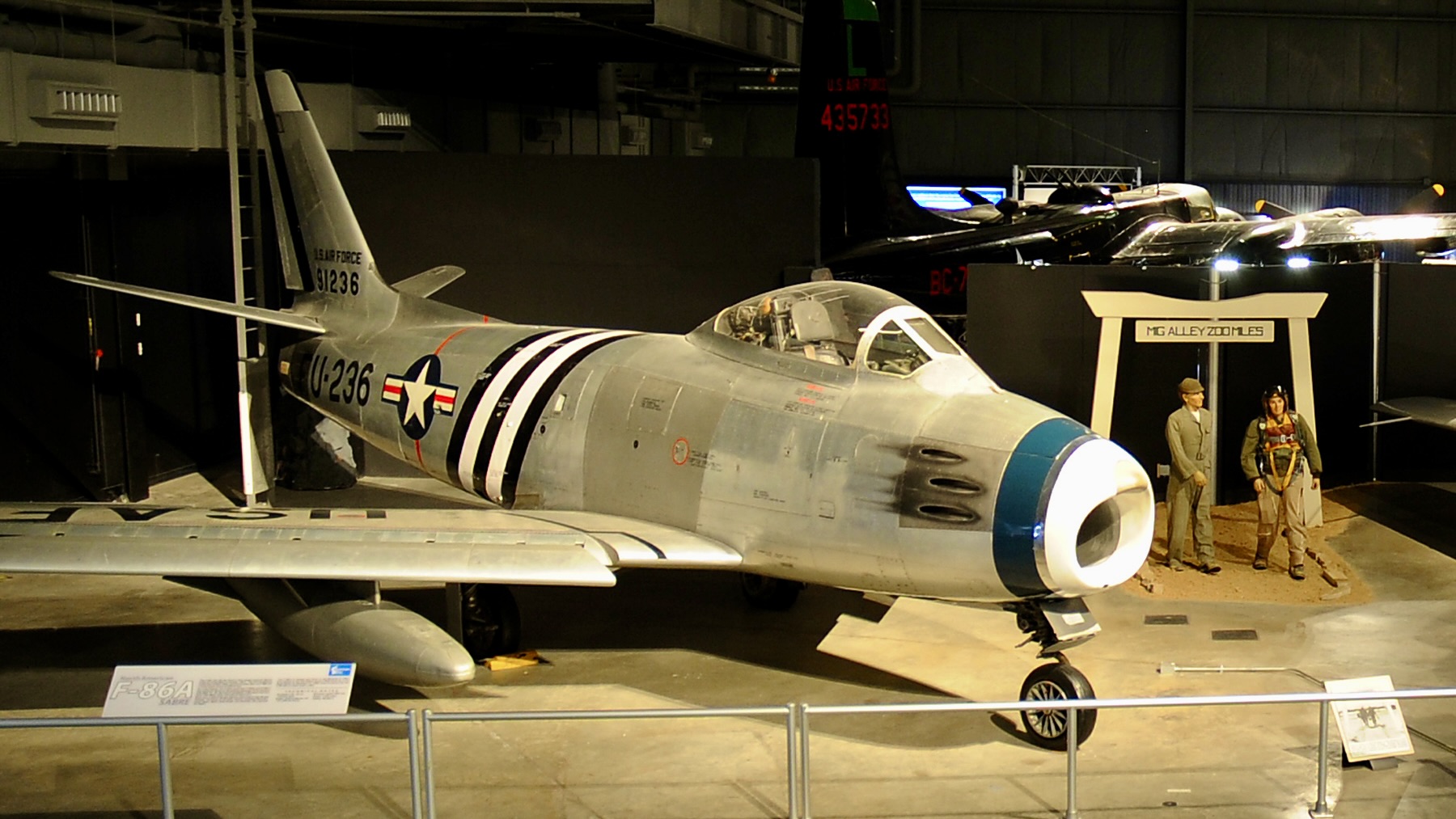 F-86 Sabre no Museu Nacional da Força Aérea dos Estados Unidos, Dayton, OH.