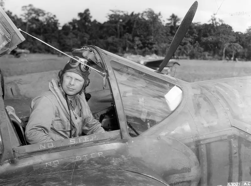 Major Bong in his P-38