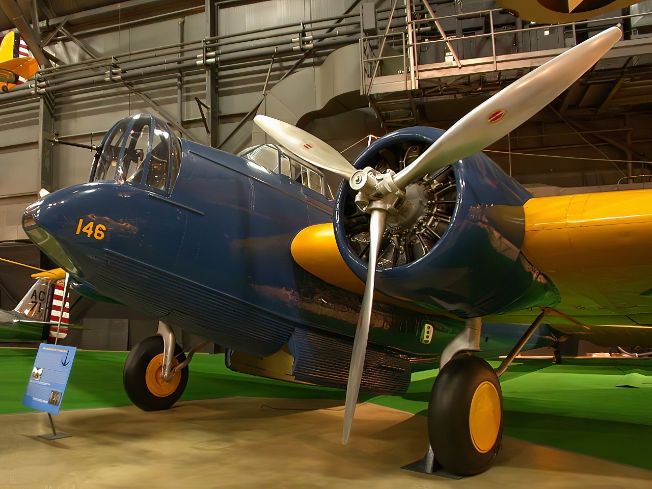 Martin YB-10 in the National Museum of the United States Air Force