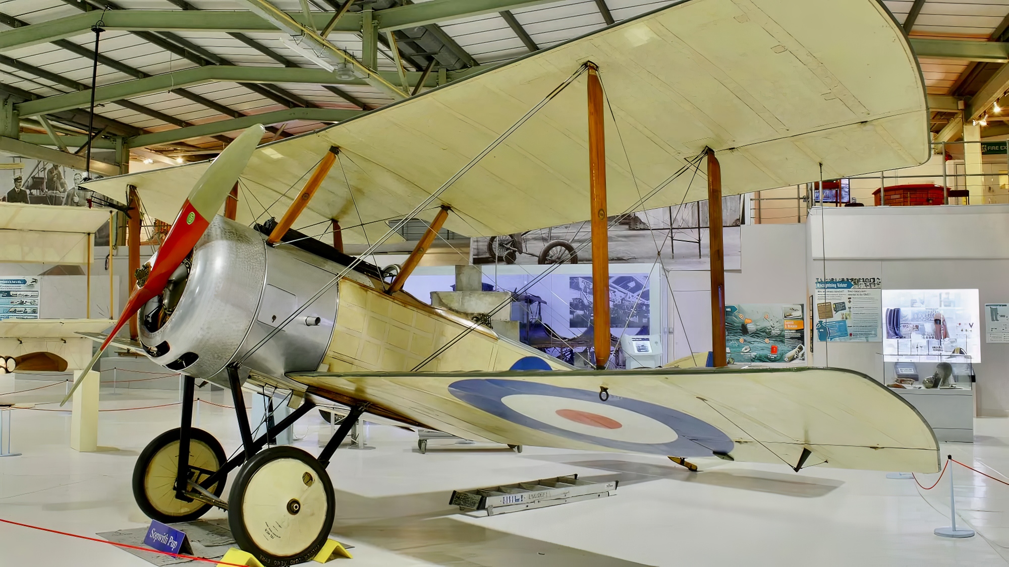 Sopwith Pup replica N6542 G-BIAU forms part of the Fleet Air Arm Museum collection